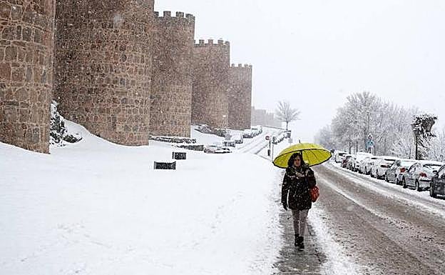 Ávila recibe la nieve.