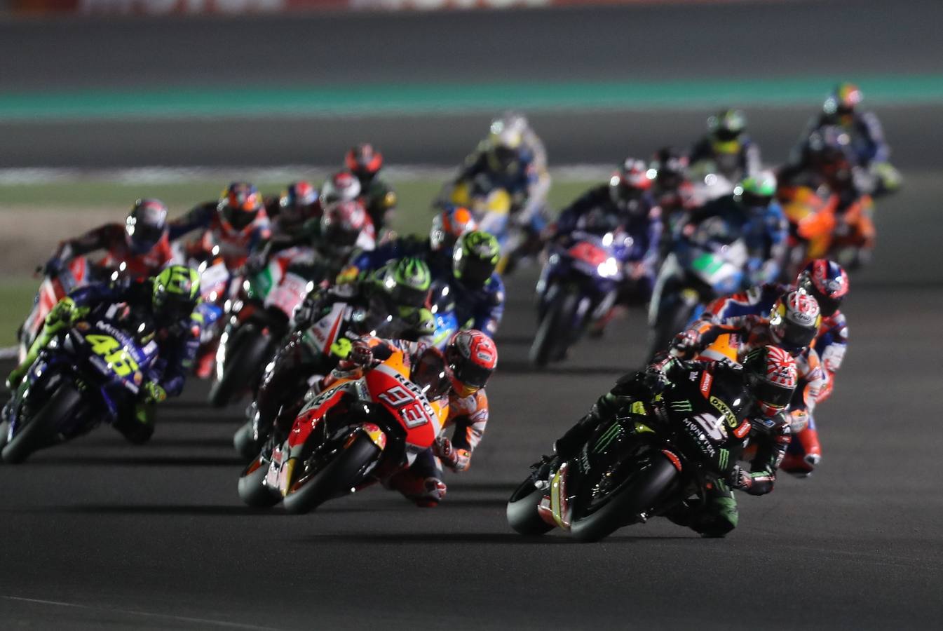 El Mundial de MotoGP ha comenzado con el GP de Catar en el circuito de Losail.