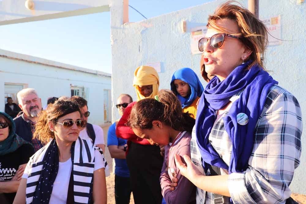 Fotos: Asociaciones saharauis de Castilla y León visitan los campos de refugiados