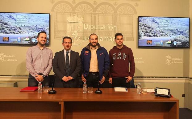 Carlos Chanca, Javier García, Javier Antúnez y Víctor Gómez, en la presentación. 