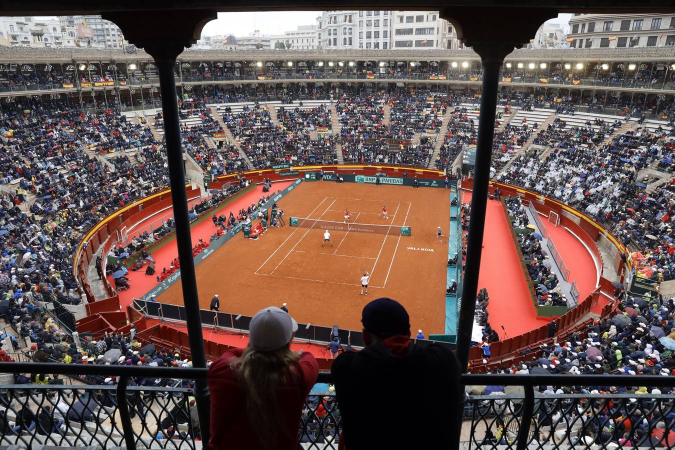 El punto de dobles lo han disputado Feliciano López y Marc López, por parte de España y Jan-Lennard Struff y Tim Puetz, por Alemania. 