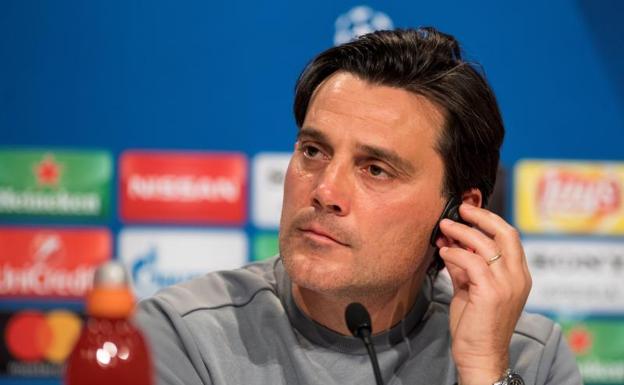 Vincenzo Montella, durante la rueda de prensa. 