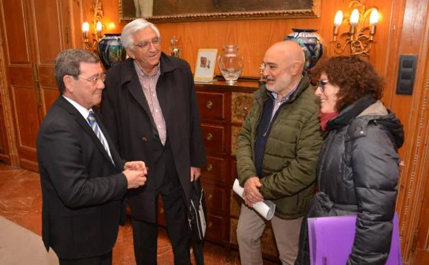 El presidente provincial recibió a los responsables de Aspanias.
