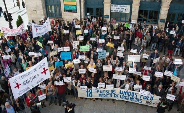 Las protestas en Villadiego centraron parte de las reclamaciones