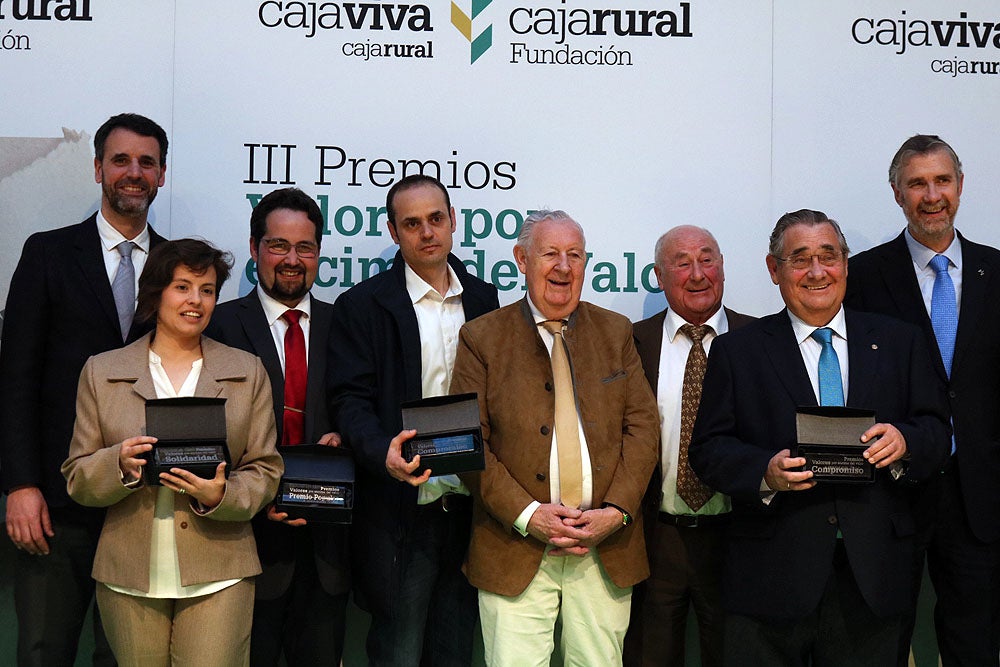 La Fundación Caja Rural de Burgos ha entregado los galardones de la tercera edición de los Premios Valores por Encima del Valor