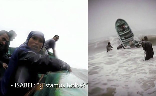 Uno de los terribles momentos vividos durante la evacuación. 