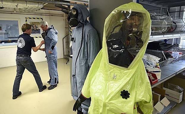 Lugar de pruebas para las armas químicas. 