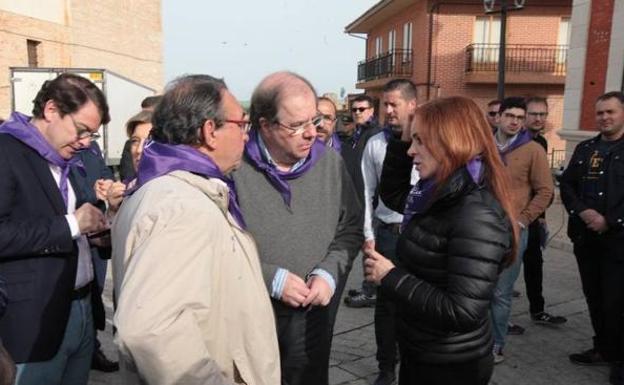 Juan Vicente Herrera, a su llegada a Villalar.