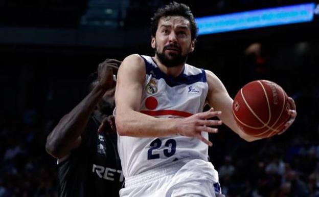 Sergio Llull, la pasada temporada con el Real Madrid. 