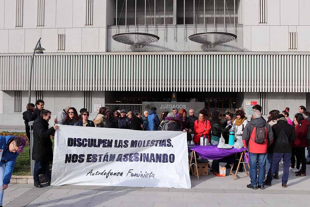 Fotos: Concentración frente a los juzgados por las detenidas en el 8M