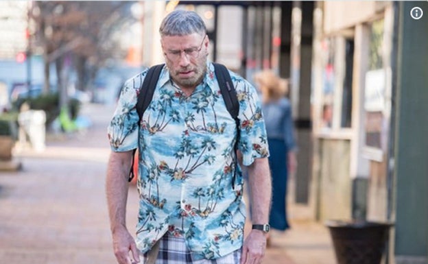 Travolta durante el rodaje de su nueva película 'Moose'. 