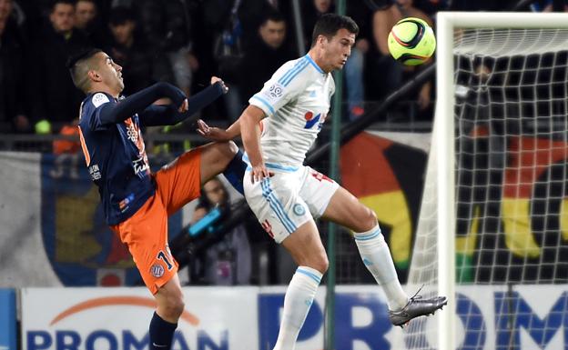 Javier Manquillo, en un partido con el Olympique de Marsella.