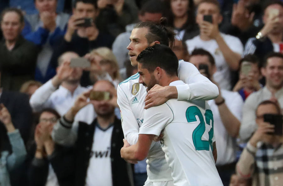 El Real Madrid goleó a un Celta impotente que no vio portería en el Santiago Bernabéu. Bale fue uno de los protagonistas del partido. El galés marcó los dos goles que abrieron el marcador. 