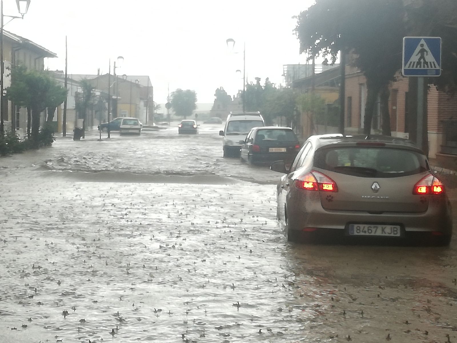 Fotos: Una tormenta inunda las calles de La Seca