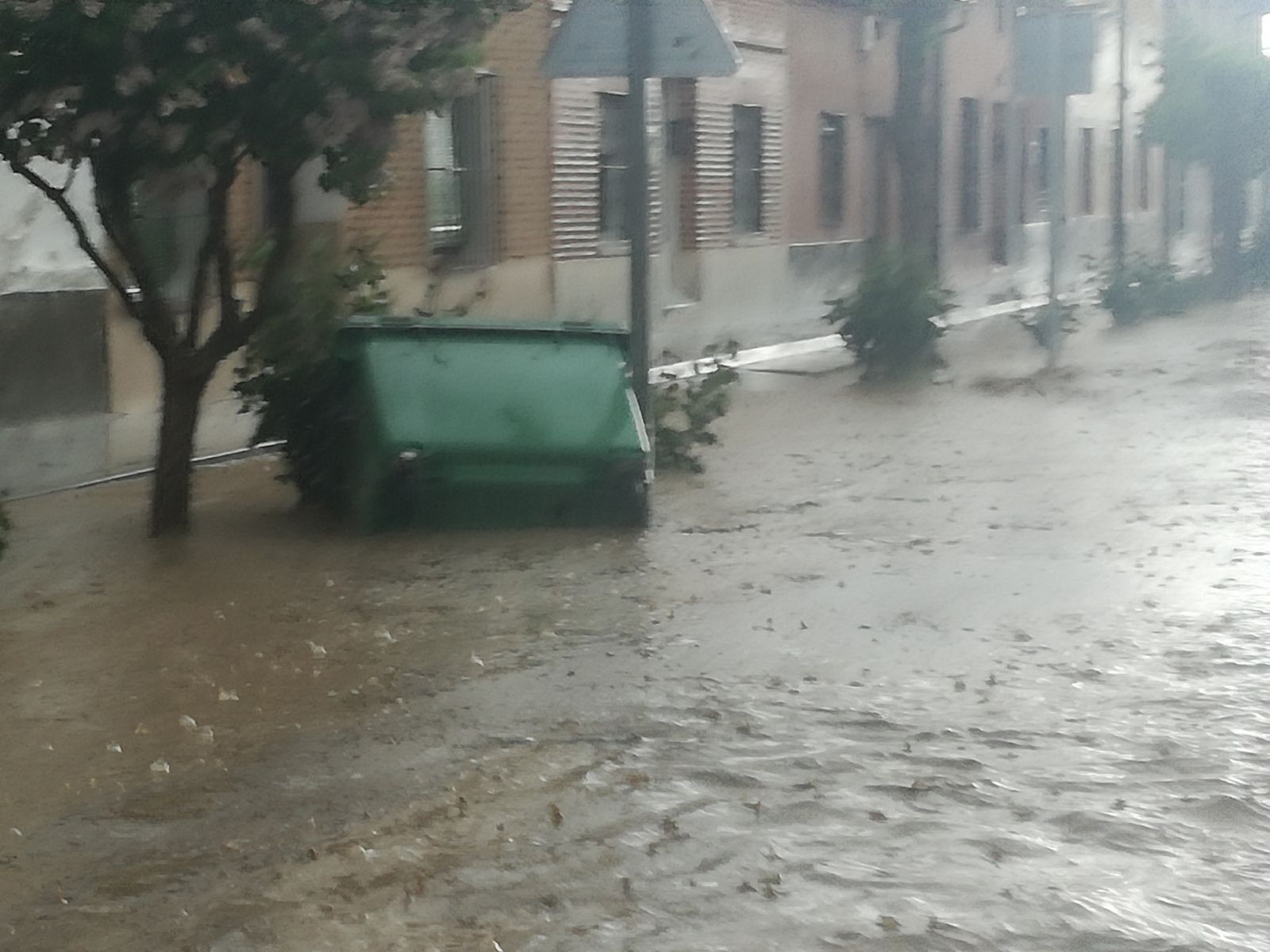 Fotos: Una tormenta inunda las calles de La Seca