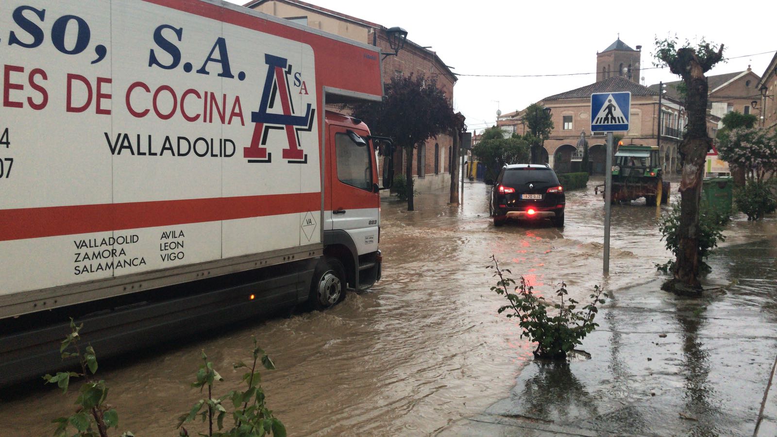 Fotos: Una tormenta inunda las calles de La Seca