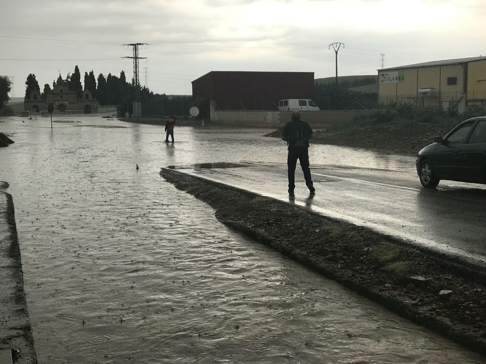 Fotos: Una tormenta inunda las calles de La Seca