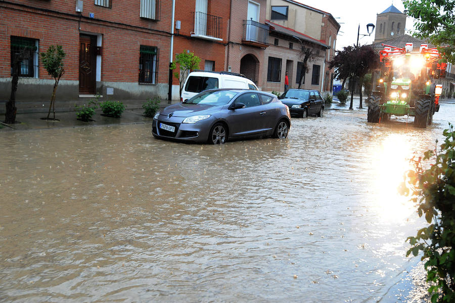 Fotos: Una tormenta inunda las calles de La Seca