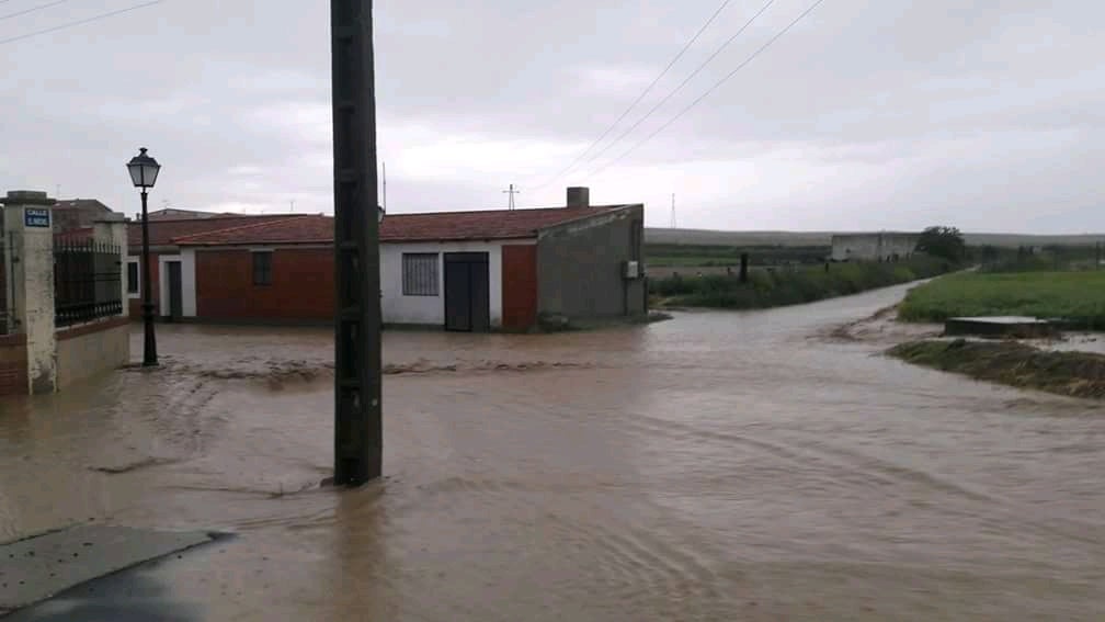 Fotos: Una tormenta inunda las calles de La Seca