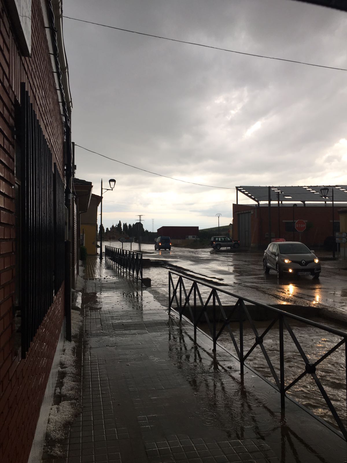 Fotos: Una tormenta inunda las calles de La Seca