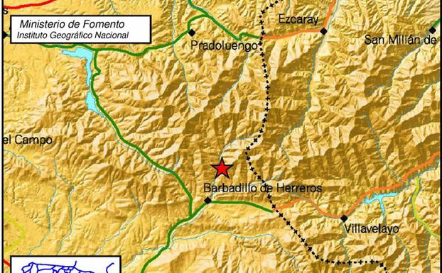 Un pequeño terremoto ha hecho temblar esta madrugada a Barbadillo de Herreros