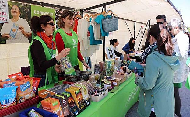 Uno de los puestos de la feria