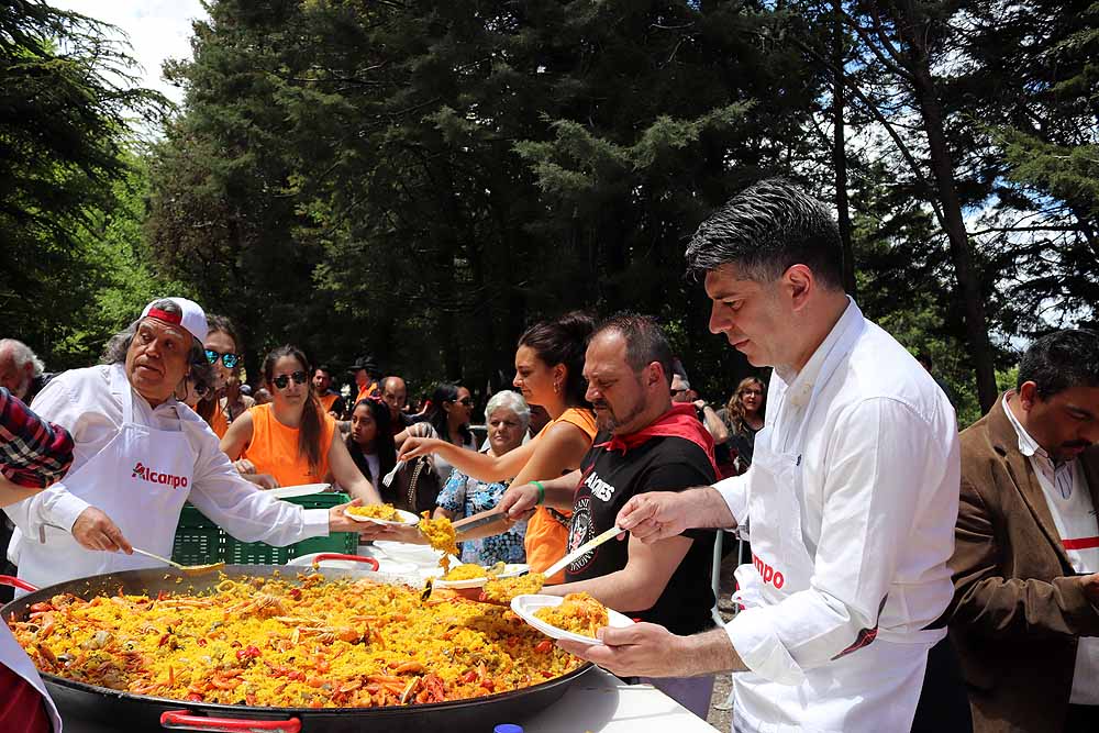 Burgos ha celebrado su tradicional Romería de la Virgen Blanca, con subida al Castillo y paellada