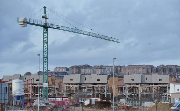 Construcción de viviendas en Valladolid.