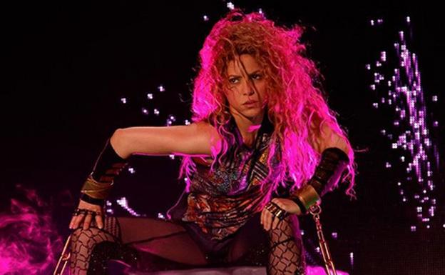 Shakira en su concierto de Hamburgo. 