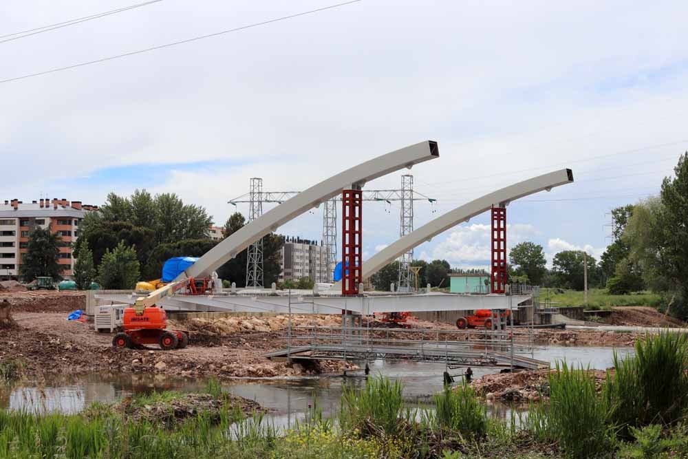 Fotos: Así avanzan las obras en el Puente de las Rebolledas