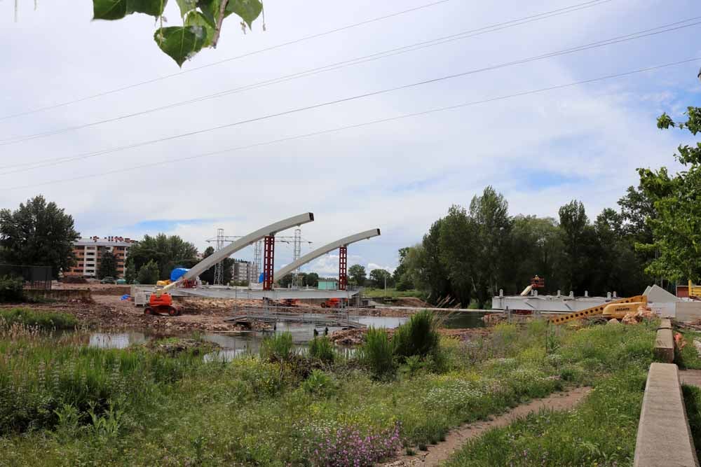 Fotos: Así avanzan las obras en el Puente de las Rebolledas