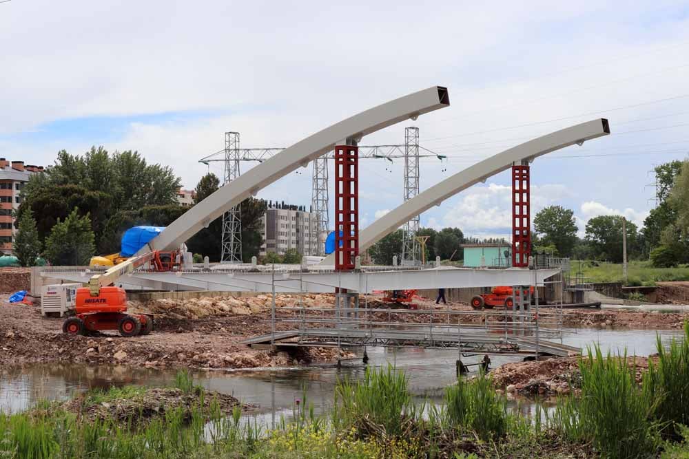 Fotos: Así avanzan las obras en el Puente de las Rebolledas