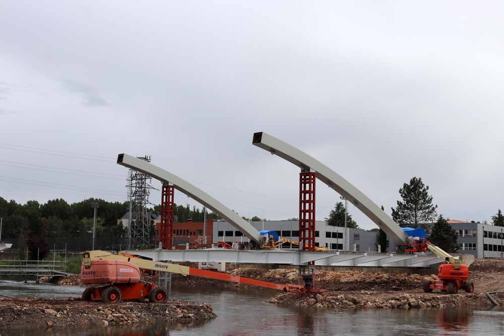 Fotos: Así avanzan las obras en el Puente de las Rebolledas