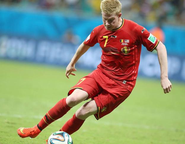 De Bruyne, una de las estrellas de la potente selección belga./