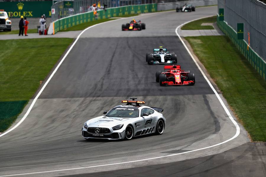 Vettel se impuso en Canadá mientras que Alonso tuvo que abandonar la carrera en la vuelta 44 debido a problemas mecánicos. Carlos Sainz remontó una posición y acabó octavo