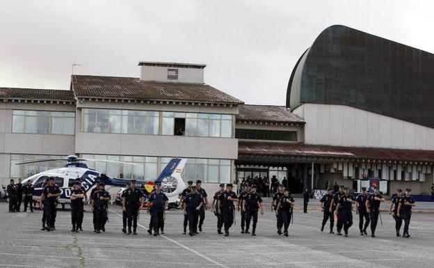 Instalaciones de la Escuela Nacional de Policía en Avila.