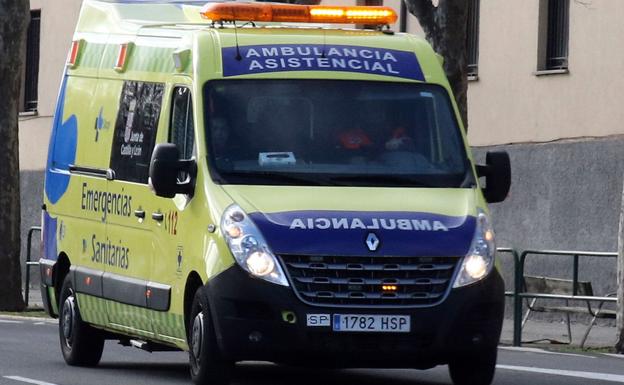 Herido un camionero en una salida de vía en la N-I en Briviesca