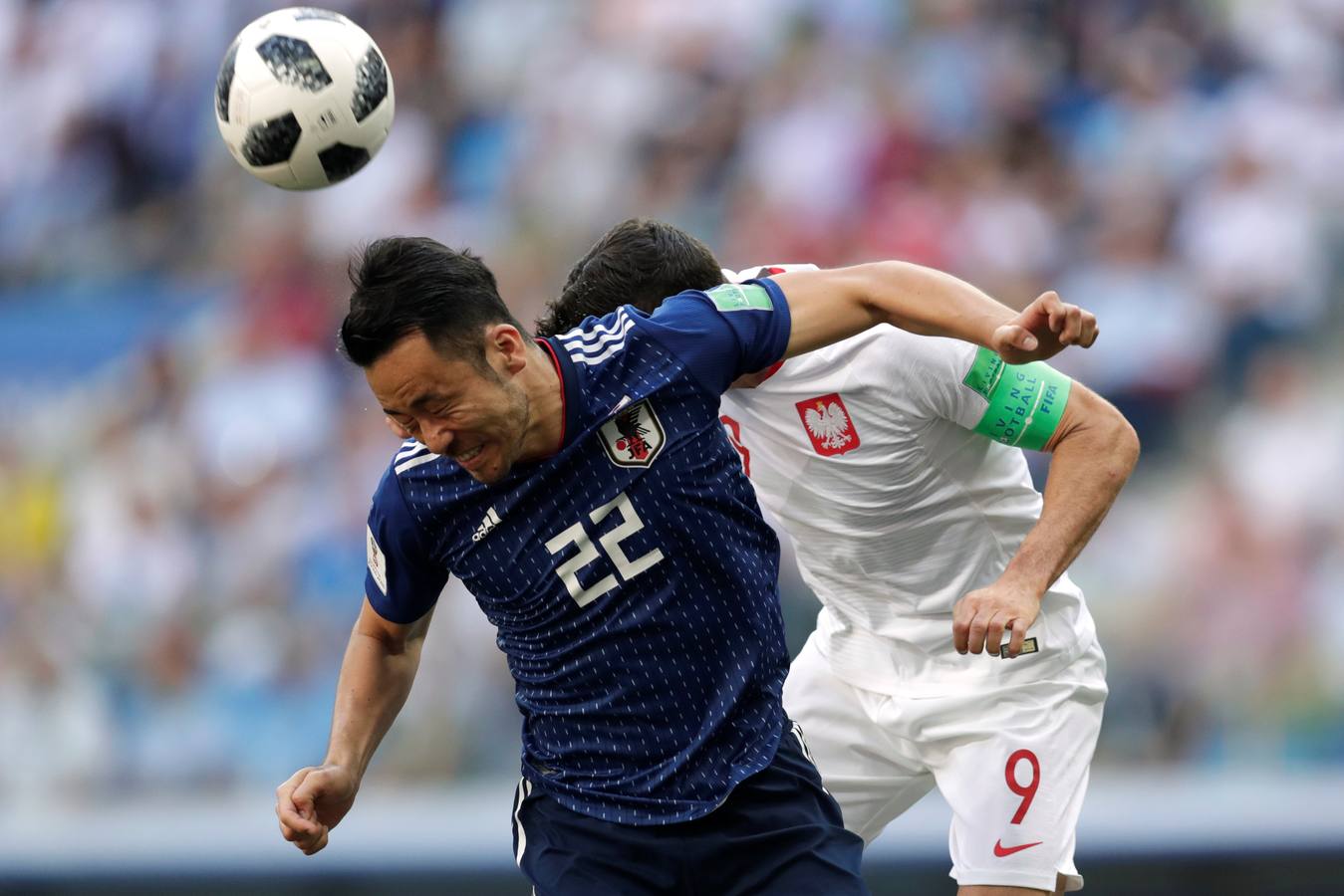 Las mejores imágenes del tercer partido del Grupo H entre Japón y Polonia. 