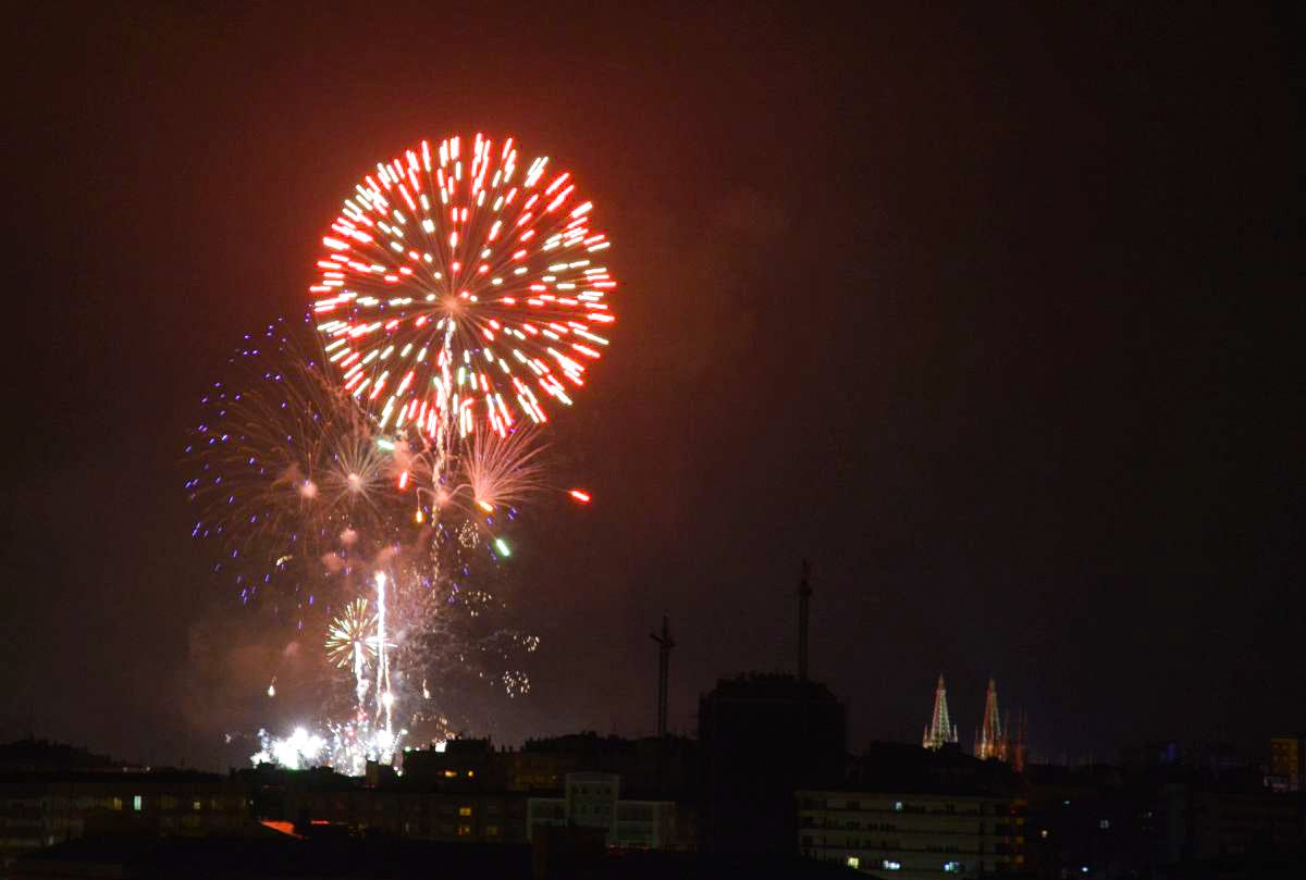 Fotos: Primera sesión de ls fuegos artificiales