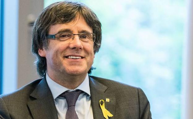 Carles Puigdemont durante una reunión en Berlín.