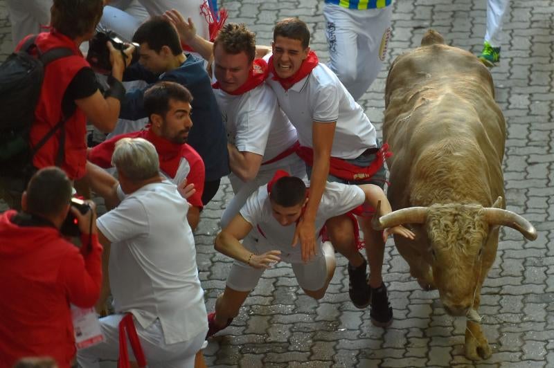 Los astados protagonizan una carrera rápida con algunos momentos de tensión