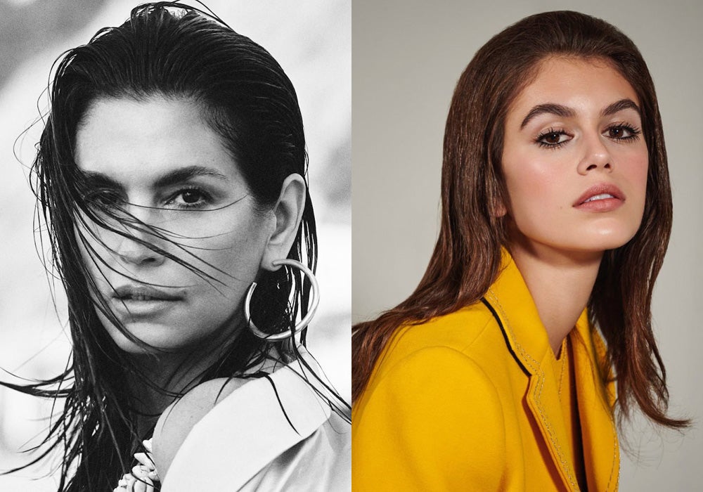 Kaia Gerber (d), hija de la modelo Cindy Crawford, a sus dieciséis años la modelo es una de las promesas de la industria de la moda y, además de recorrer las pasarelas más prestigiosas del mundo, ya ha protagonizado importantes campañas para grandes firmas.