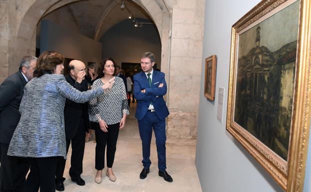 Imagen principal - Momentos que ha dejado la inauguración de la exposición