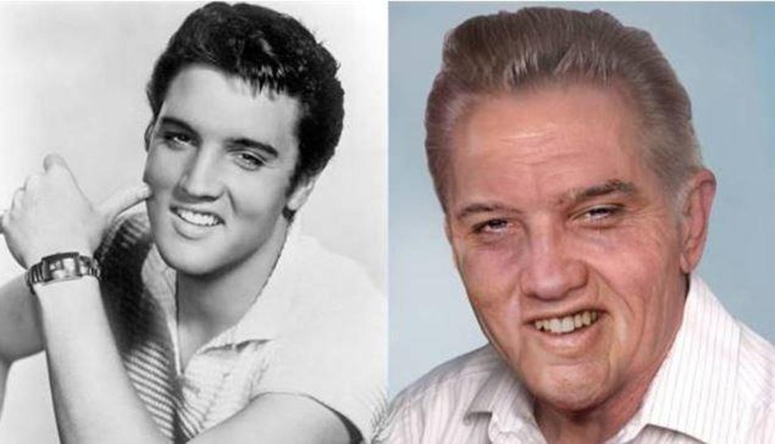 Elvis Presley. También conocido como 'el Rey del Rock and Roll', es considerado como el mejor cantante de la historia y uno de los más famosos e influyentes. Falleció en 1977 a la edad de 42 años, a causa de un infarto agudo de miocardio, sin duda consecuencia de sus excesos. 