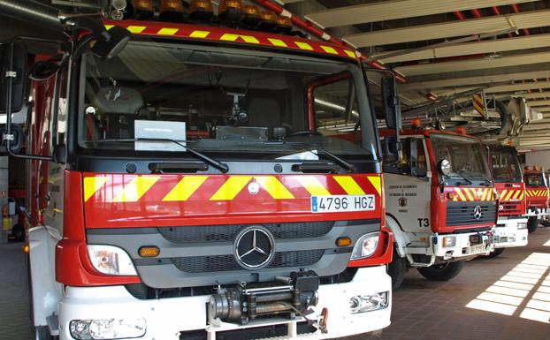 Al servicio acudieron los bomberos de Briviesca, apoyados por los de Burgos