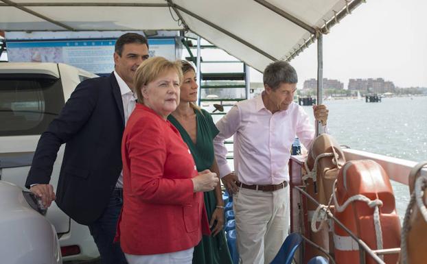 Merkel y Sánchez visitan Doñana. 