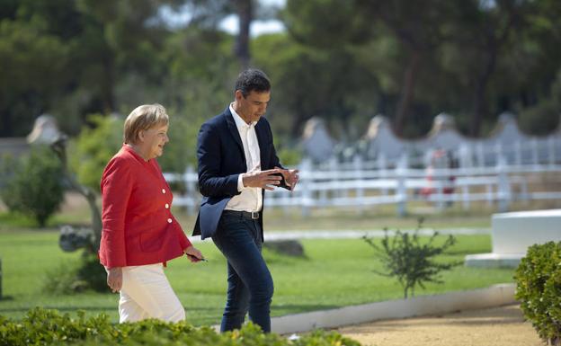 Merkel y Sánchez visitan Doñana. 