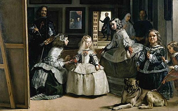 Parte del cuadro de 'Las Meninas', de Velázquez. 