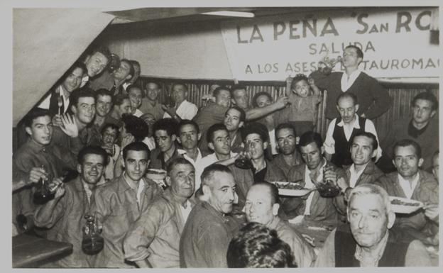 La peña se fundó en 1953, época en la que fue tomada esta fotografía