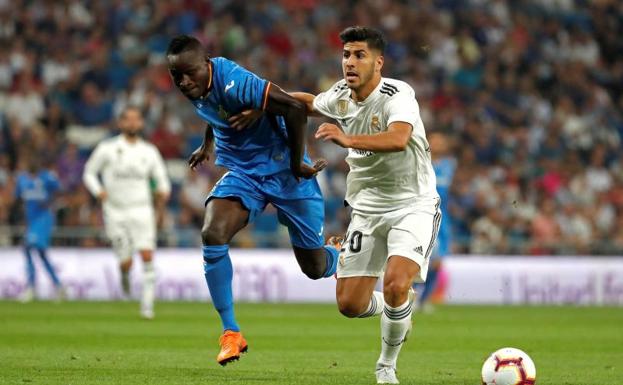 Asensio, durante un lance del encuentro.